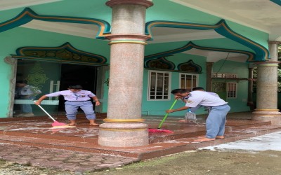 GEBERMAS MAN 1 Aceh Selatan, Semarakkan HUT ke-81 RI melalui Aksi Bersih Mushalla